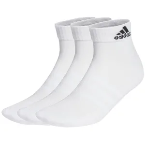 Adidas Accessories 3 Pack Cushioned Ankle Socks White Black