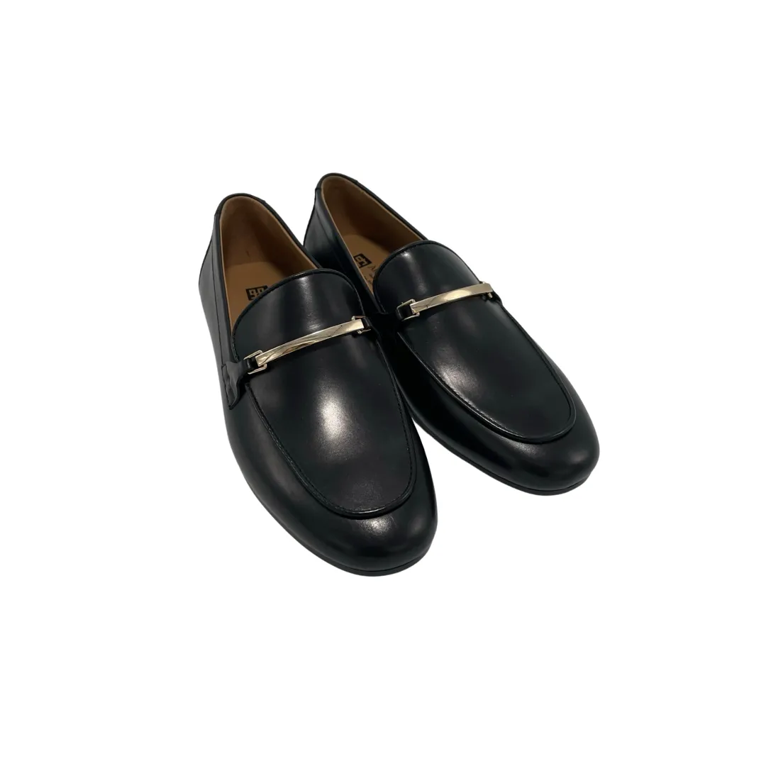 Aici Berllucci Womens Loafer With Golden Bar Buckle