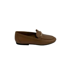 Aici Berllucci Womens Loafer With Golden Bar Buckle