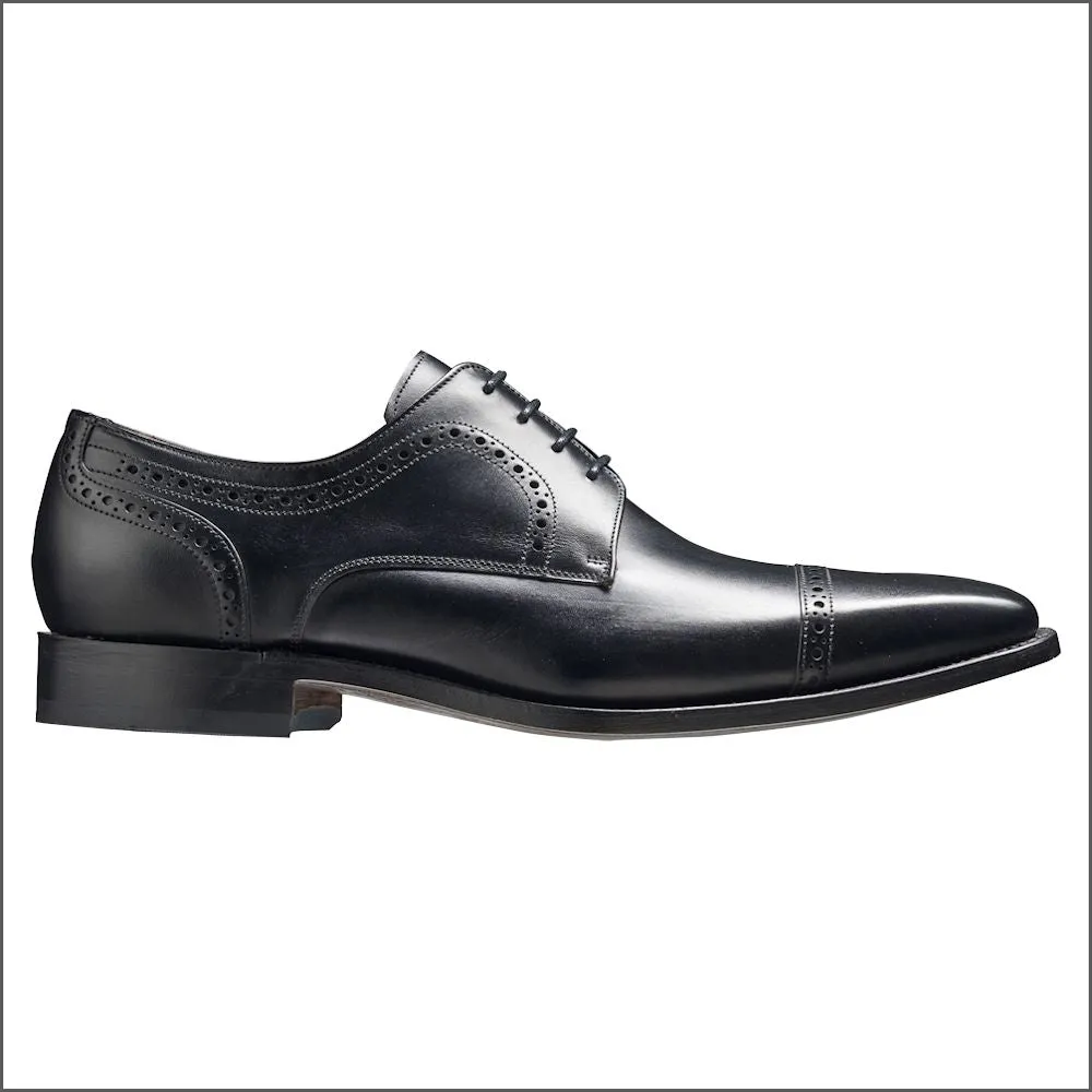 Barker Leo Black Calf Derby Shoe--