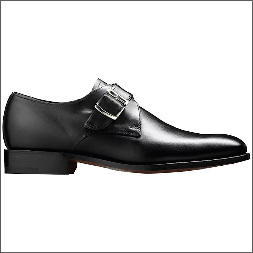 Barker Northcote Black Calf Monk Strap--