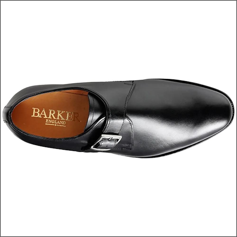 Barker Northcote Black Calf Monk Strap--
