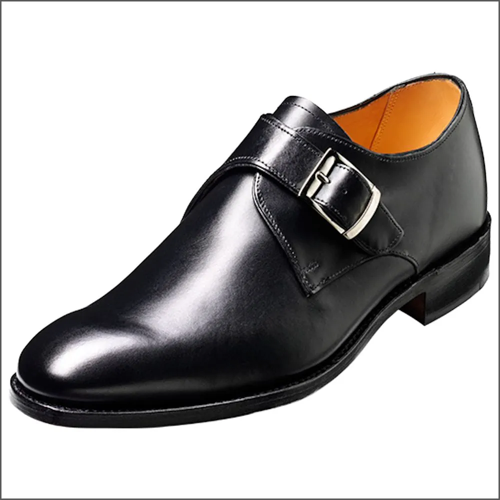 Barker Northcote Black Calf Monk Strap--