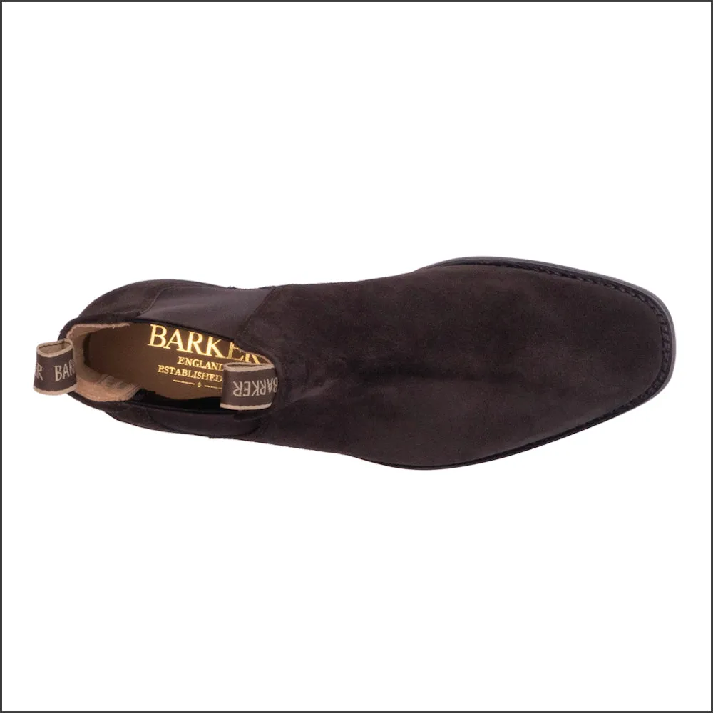 Barker Sutton - Dark Brown Suede Chelsea Boot--
