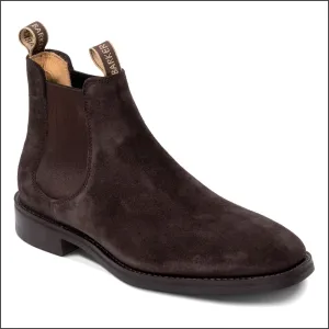Barker Sutton - Dark Brown Suede Chelsea Boot--
