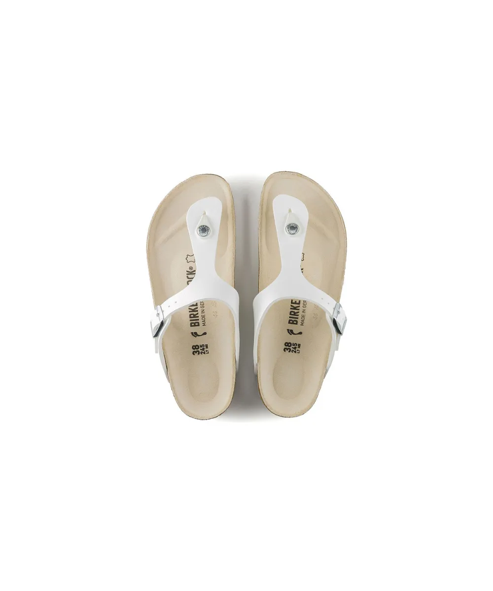 BIRKENSTOCK GIZEH WIDE FIT IN WHITE
