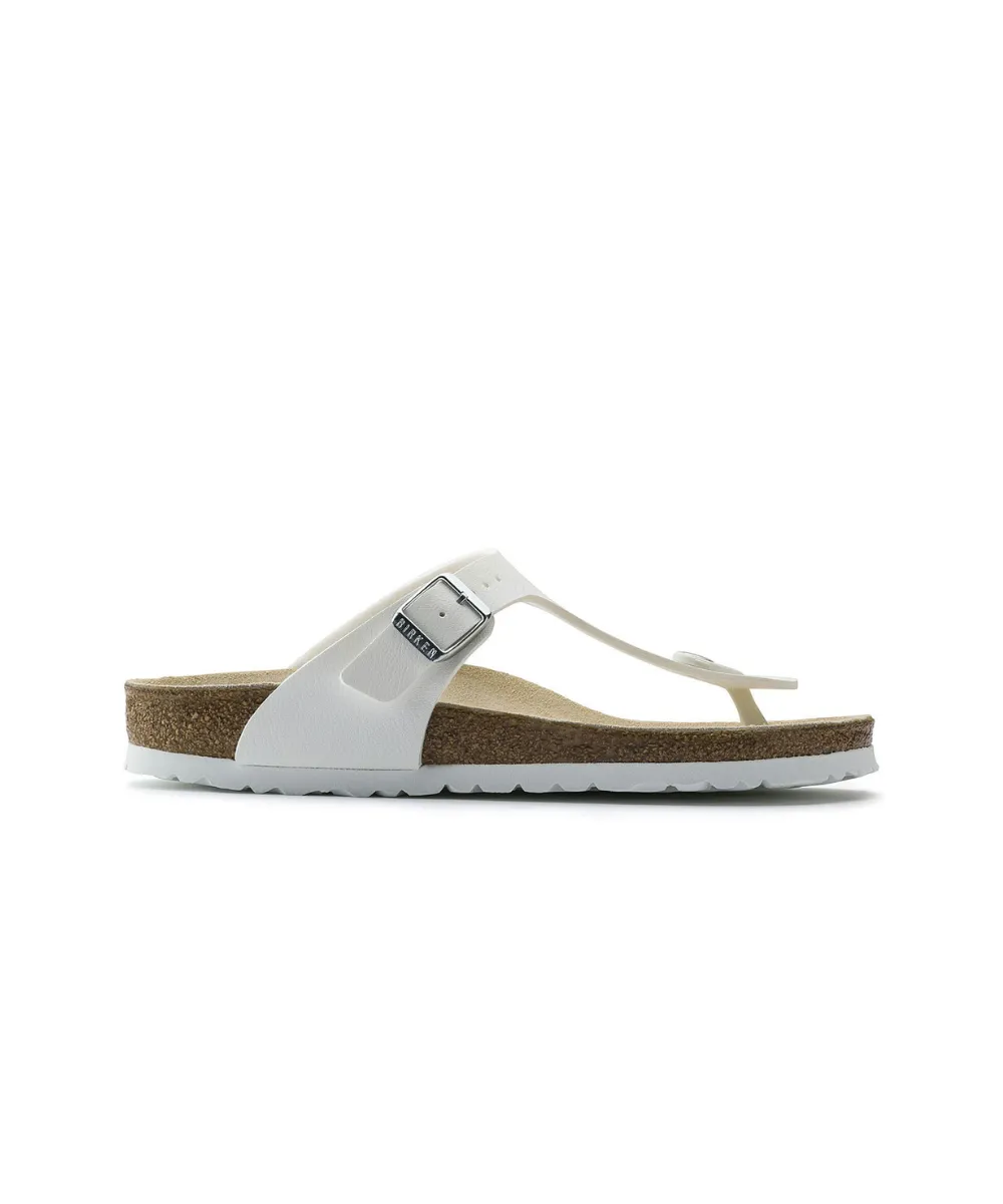 BIRKENSTOCK GIZEH WIDE FIT IN WHITE
