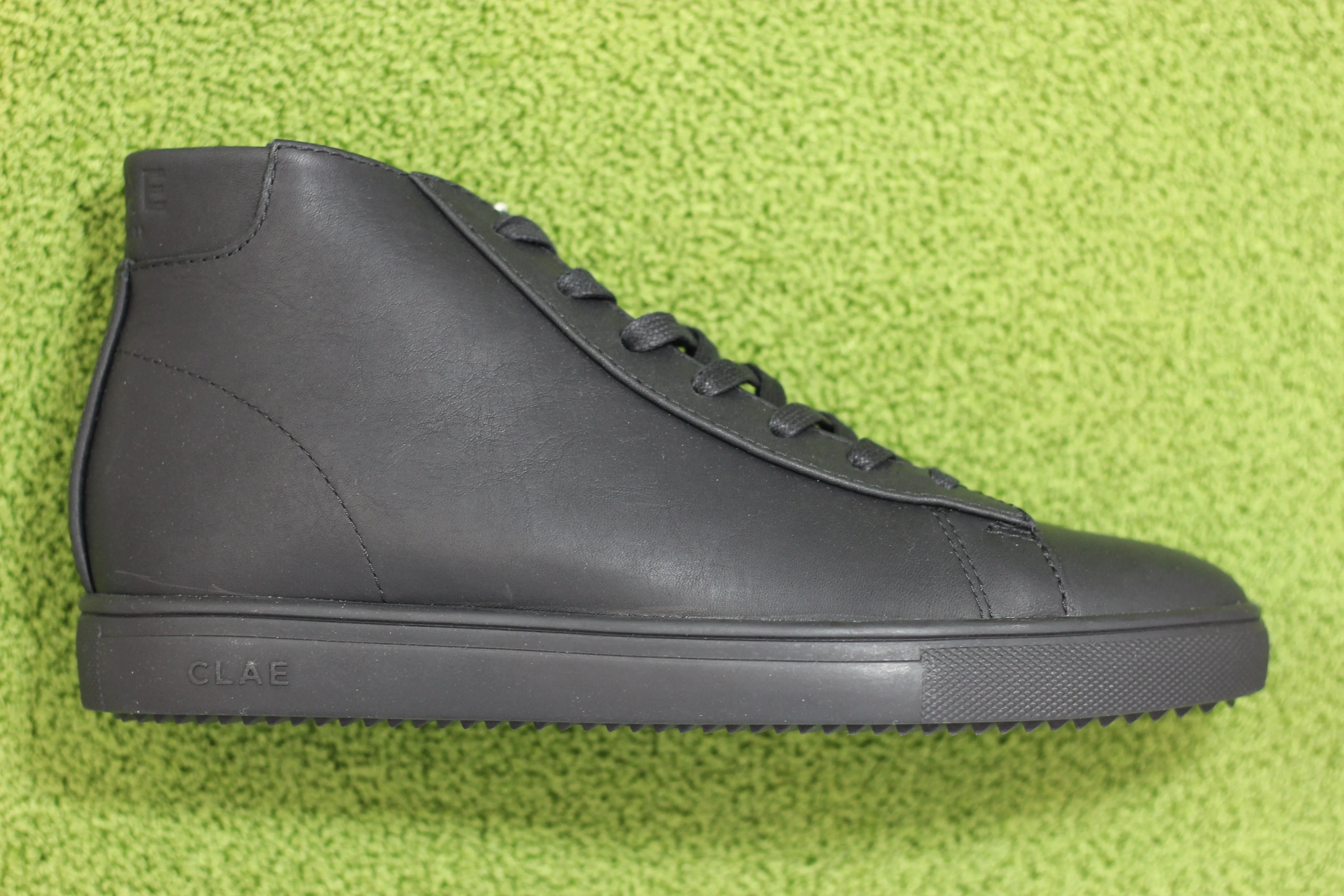 Clae Unisex Bradley Mid Sneaker -  Triple Black Leather