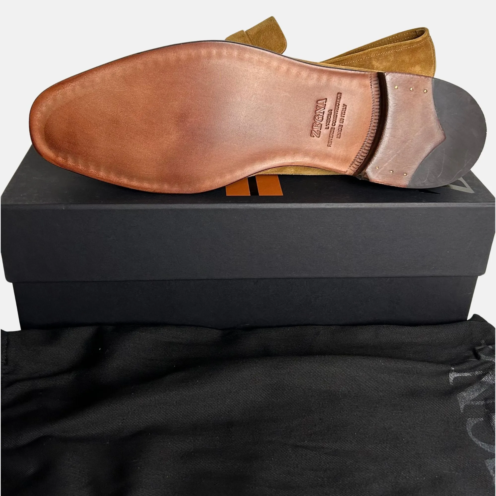 Cognac L'Asola Loafer made of Suede (EU 45 / UK 11)