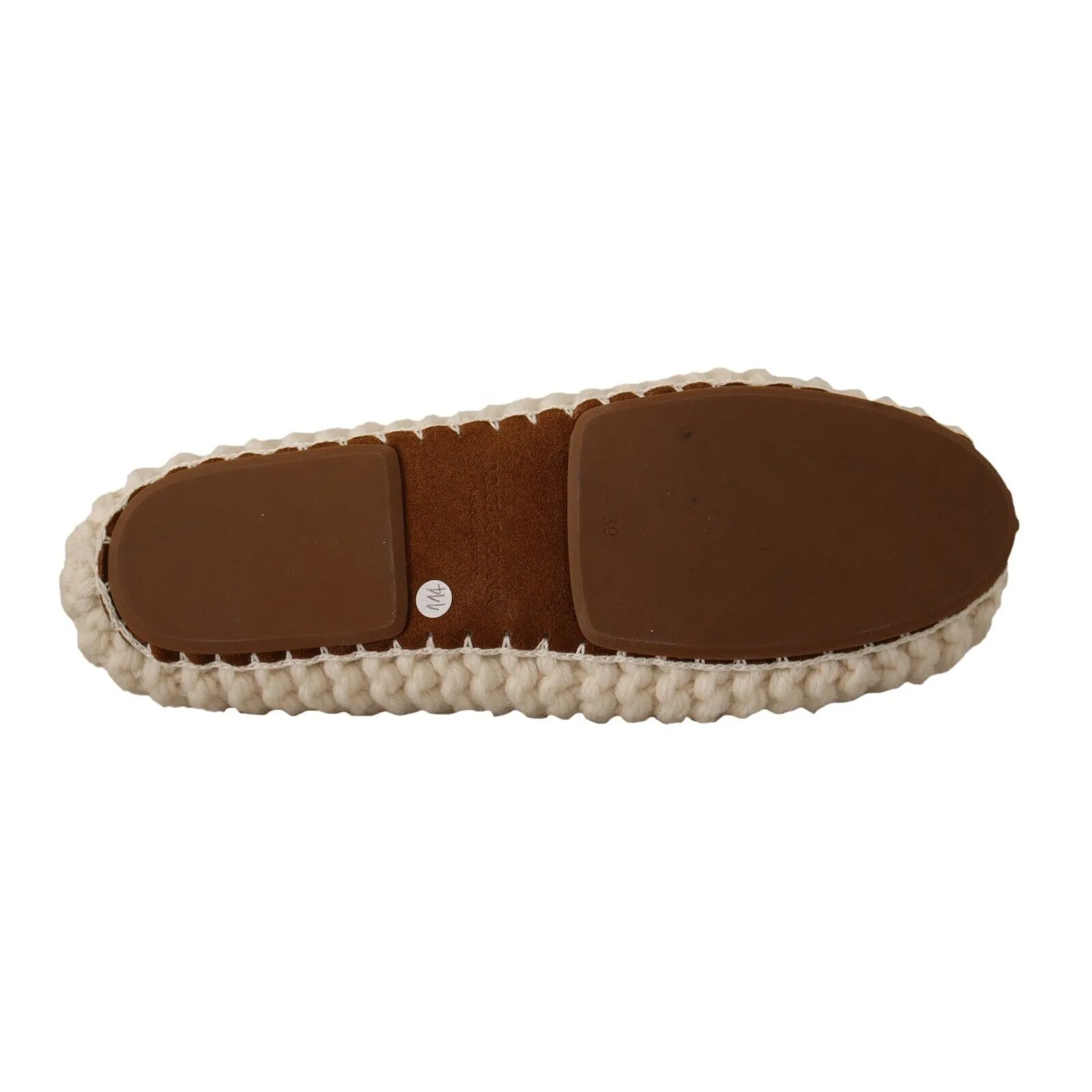 Dolce & Gabbana Chic Wool Knit Ballerina Flats