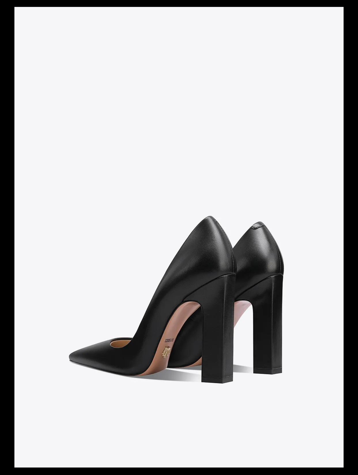 Fabfei square thick heels pointed toe white  retro wedding work  pumps - Iadora