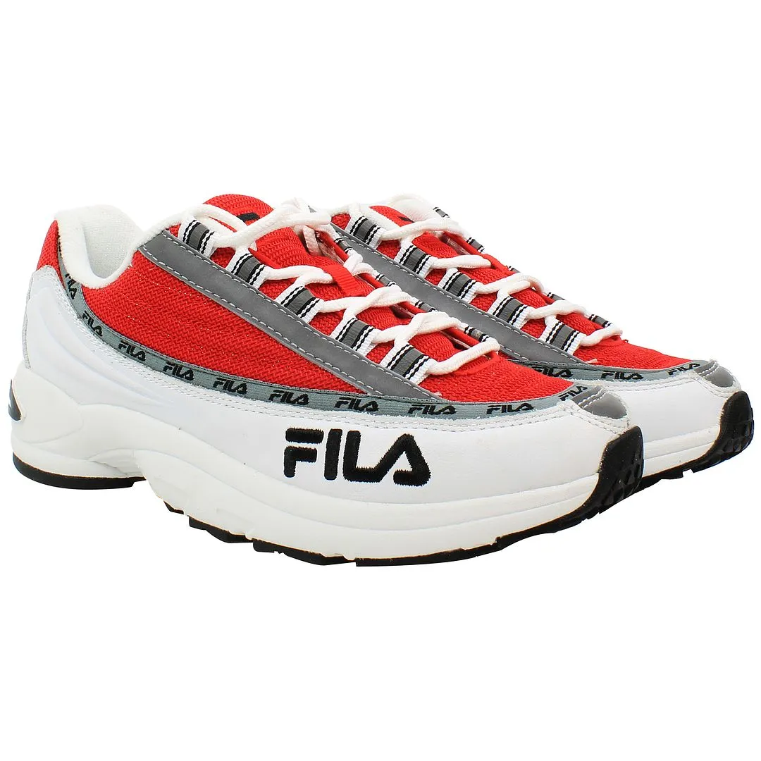 Fila DSTR97 Mens White/Red Trainers