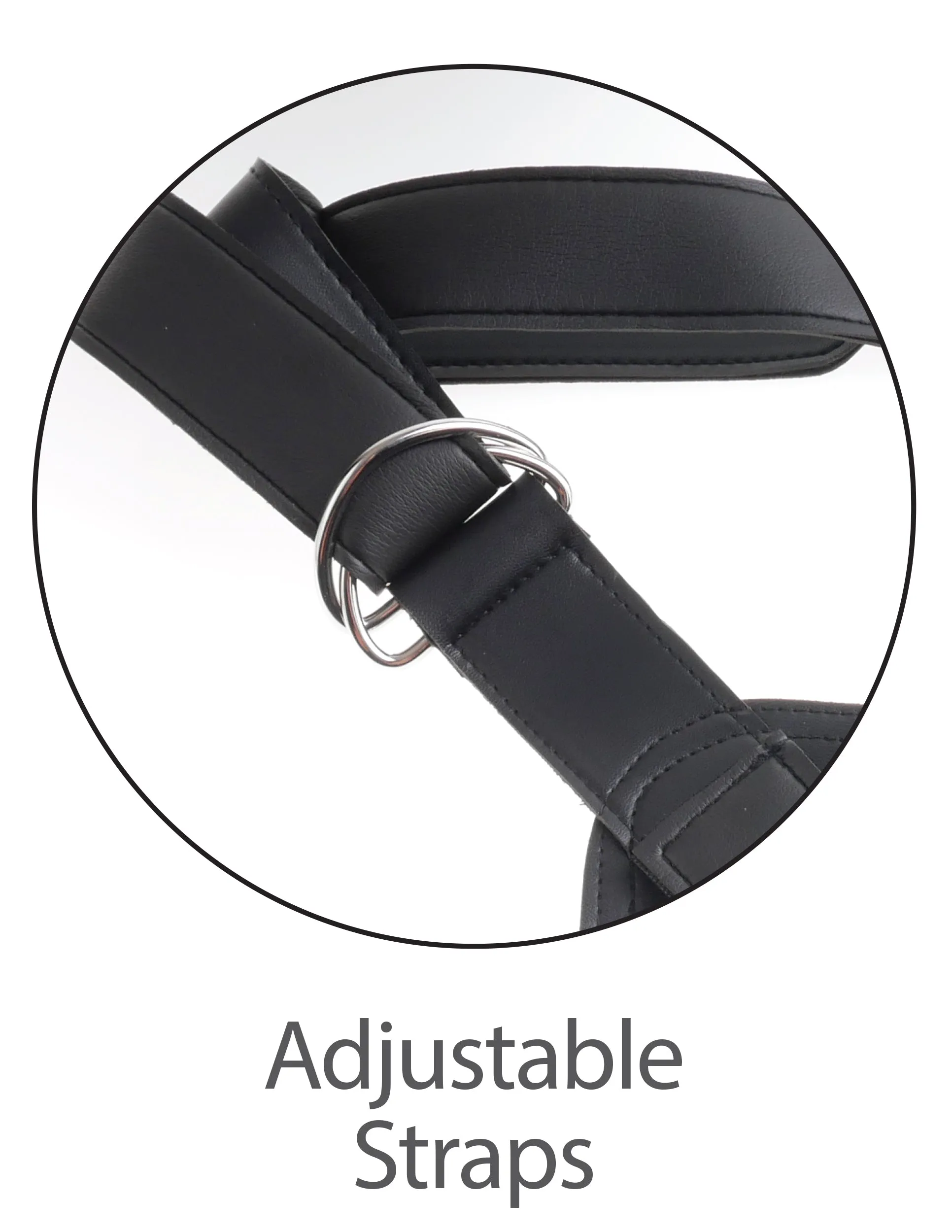 King Cock Strap-On Harness  w/ 7" Uncut Cock