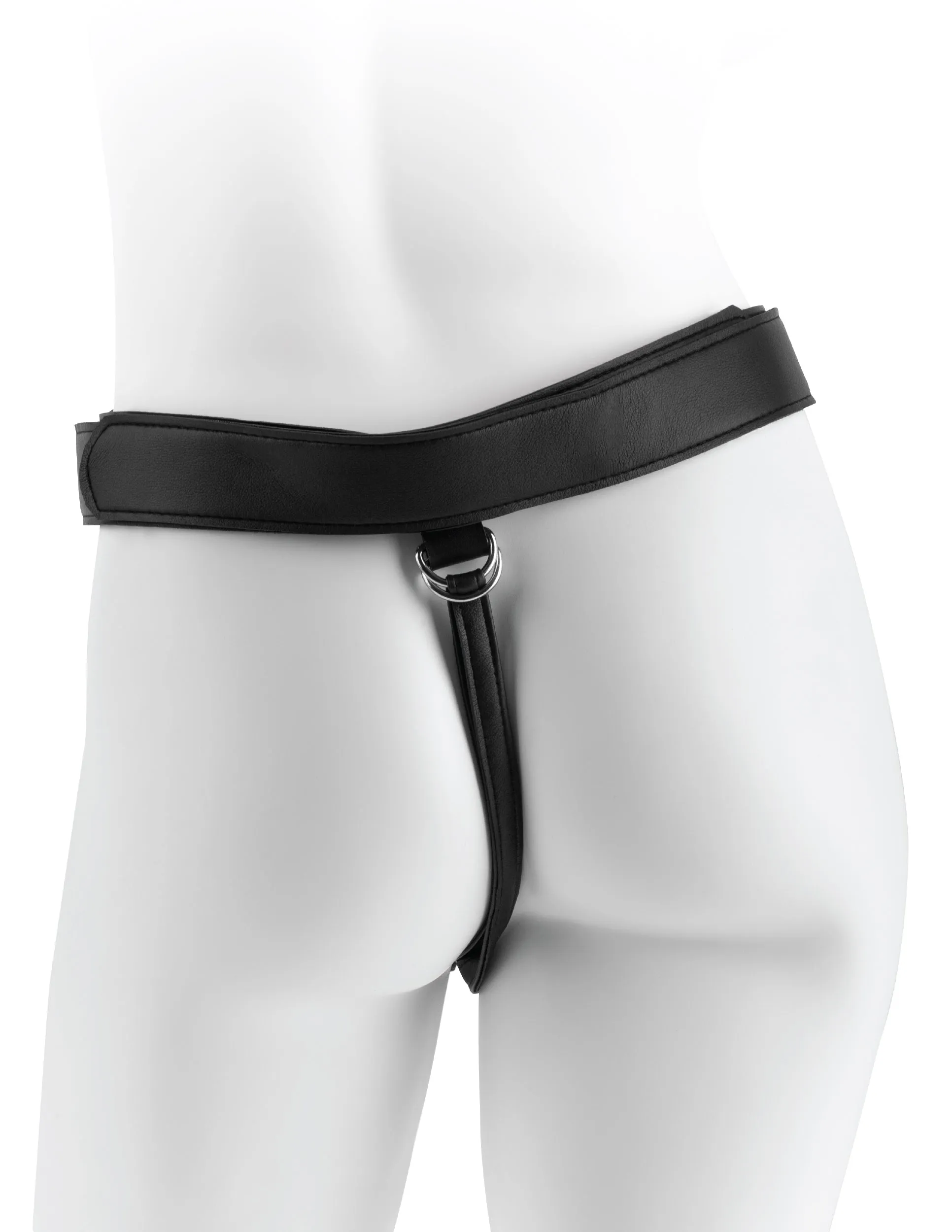 King Cock Strap-On Harness  w/ 7" Uncut Cock
