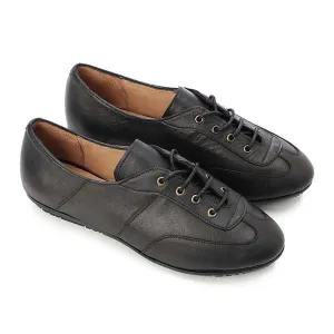 Laced-Up Leather Loafers