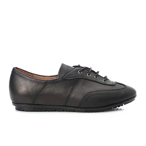 Laced-Up Leather Loafers