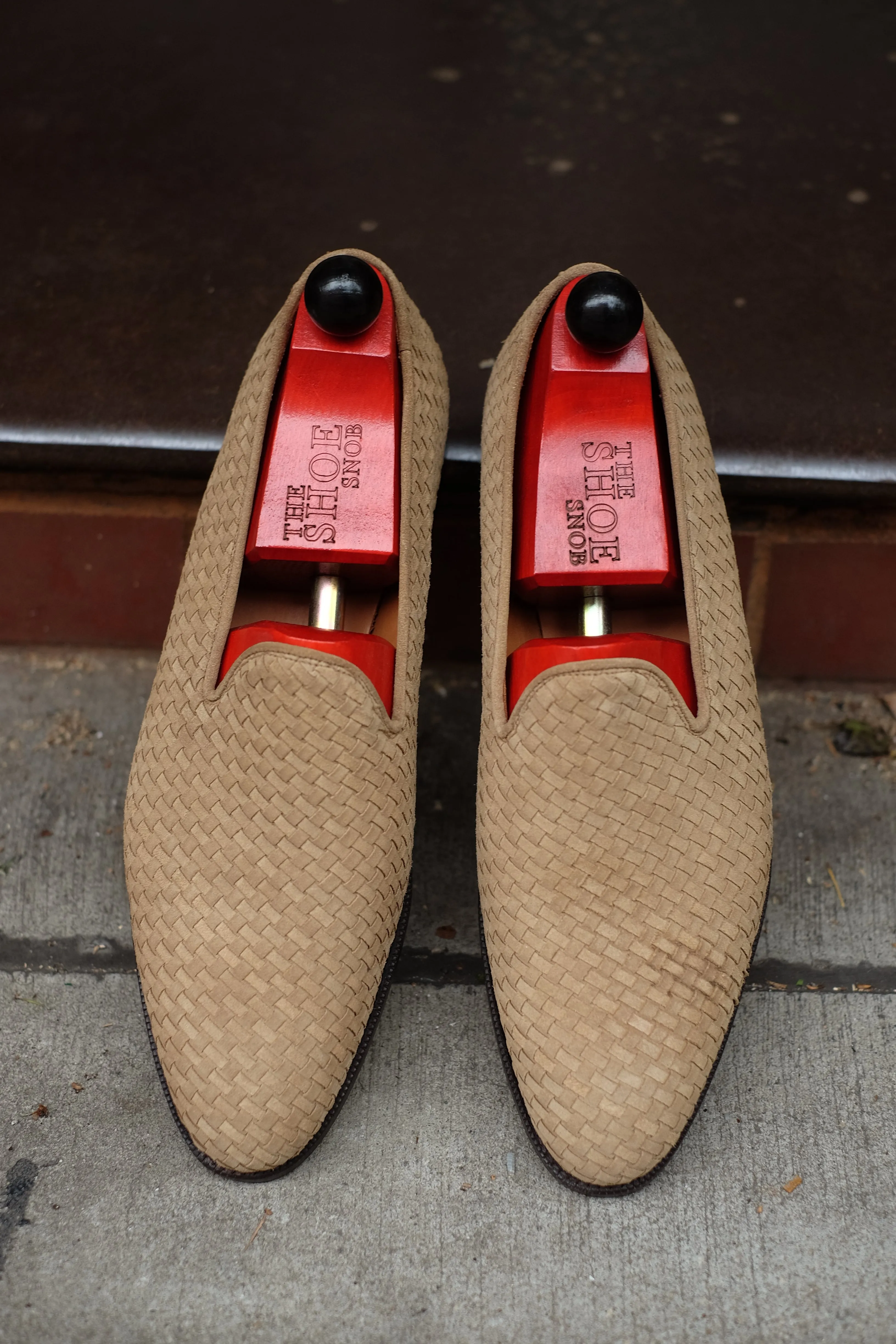 Laurelhurst II - MTO - Braided Beige Suede - TMG Last - Single Leather Sole