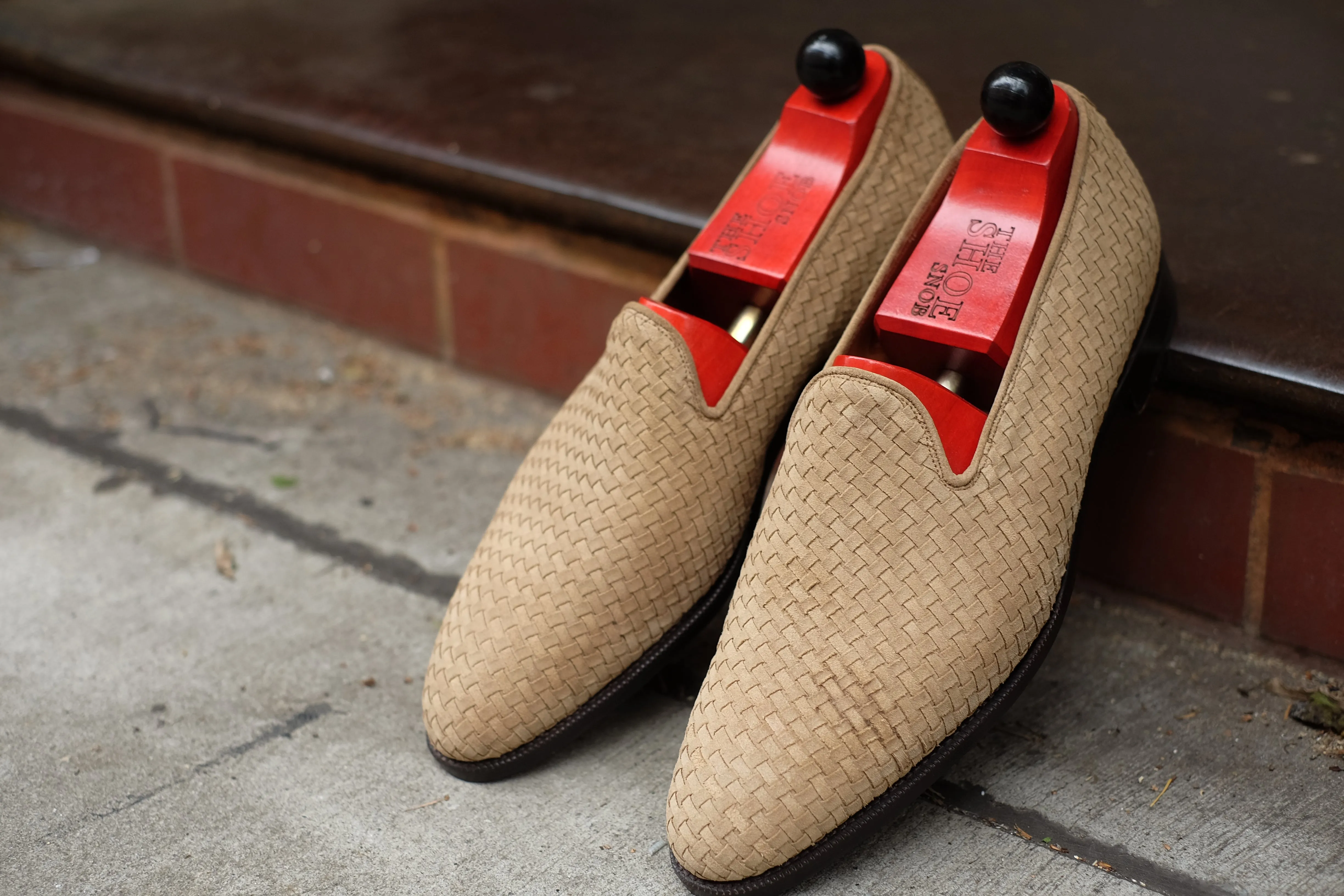 Laurelhurst II - MTO - Braided Beige Suede - TMG Last - Single Leather Sole