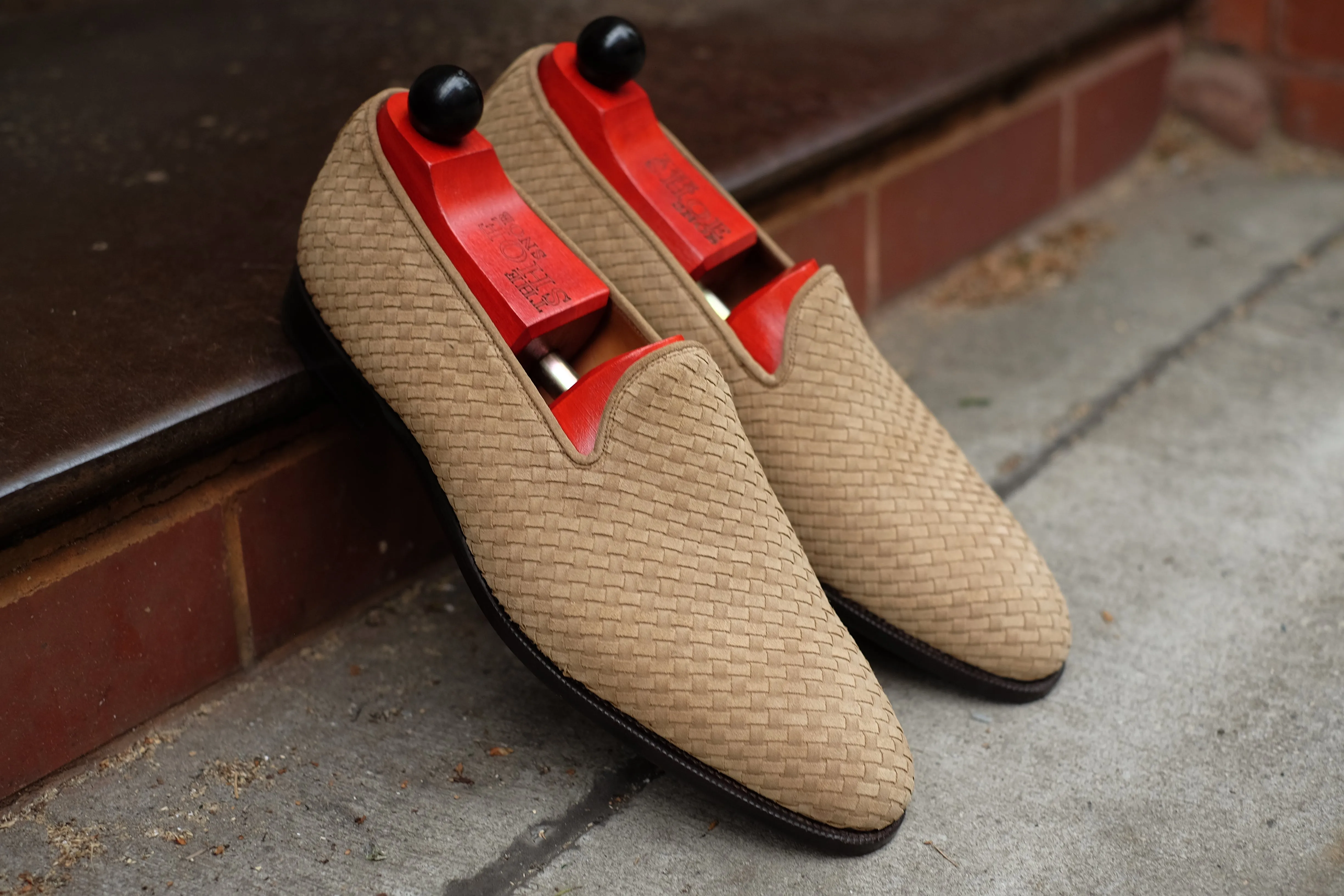 Laurelhurst II - MTO - Braided Beige Suede - TMG Last - Single Leather Sole