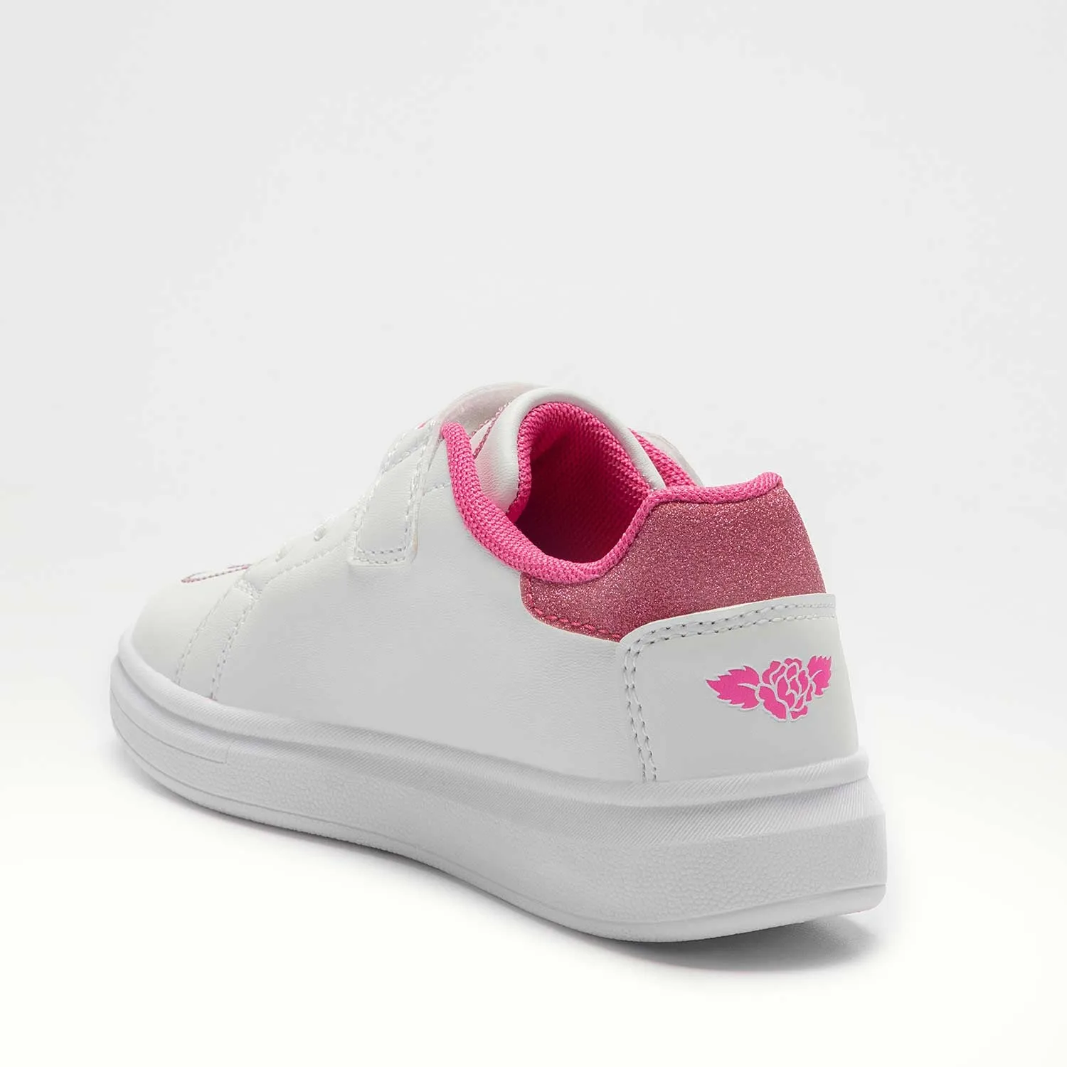 Lelli Kelly Girl's White & Fuschia Vittoria Trainers