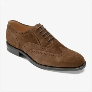 Loake 302 Classic Brown Suede Brogue Oxford--