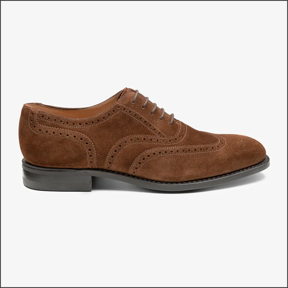 Loake 302 Classic Brown Suede Brogue Oxford--