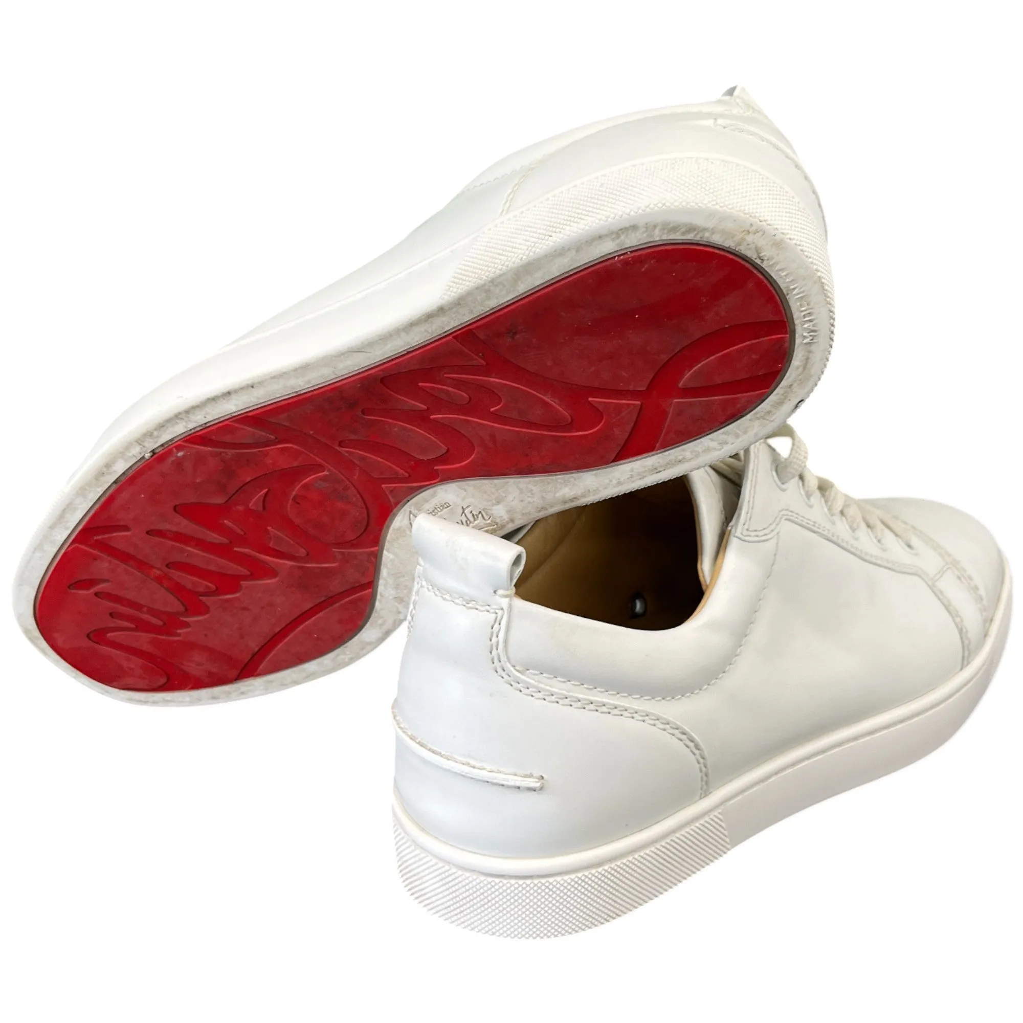 Men's Louis Junior Spikes Flat Low Trainers White Size EU 41.5 / UK 7.5