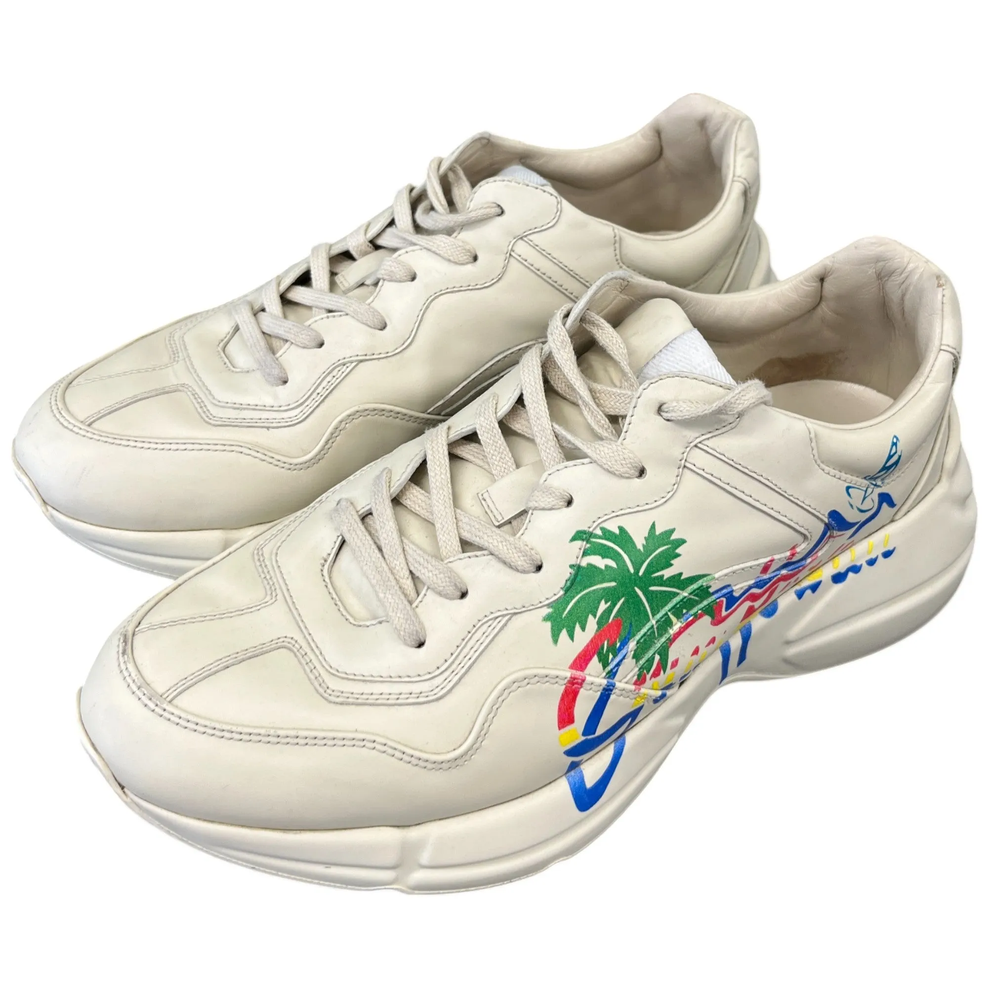 Men's Rhyton Low Trainers Beige Size EU 42 / UK 8