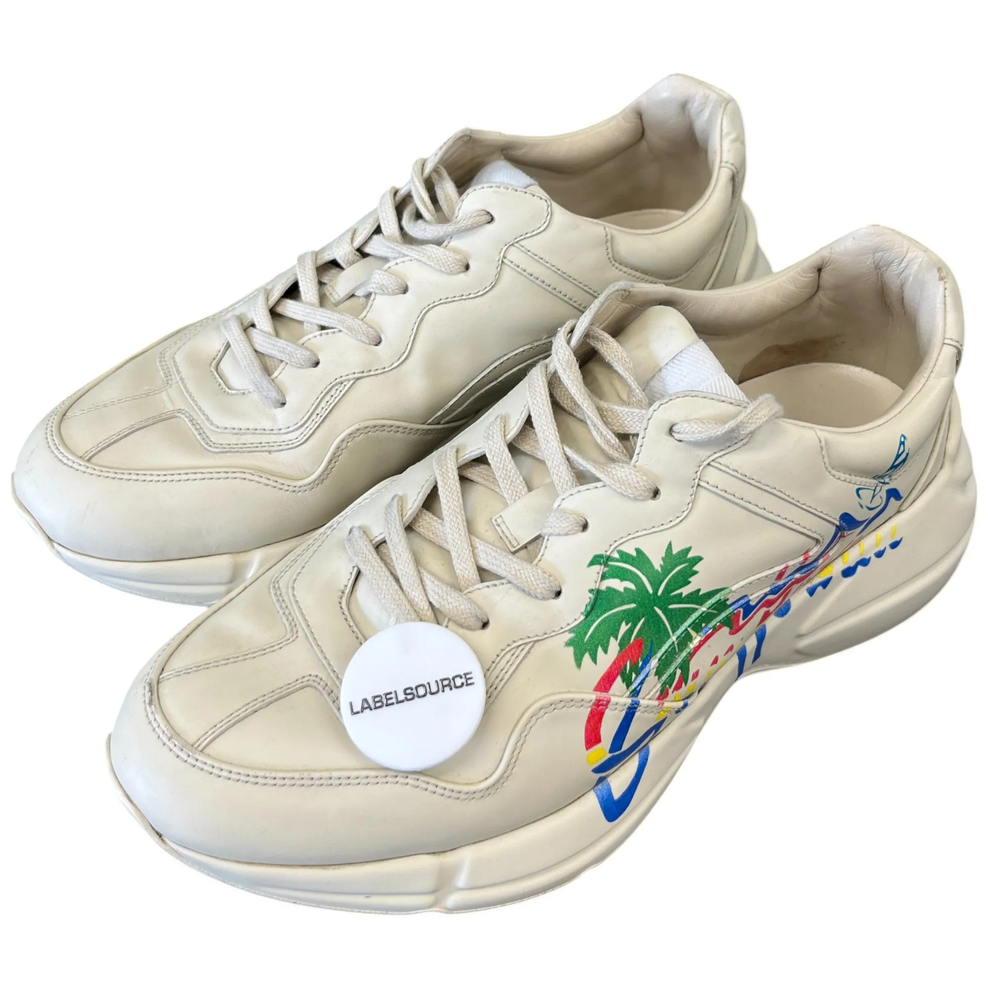 Men's Rhyton Low Trainers Beige Size EU 42 / UK 8