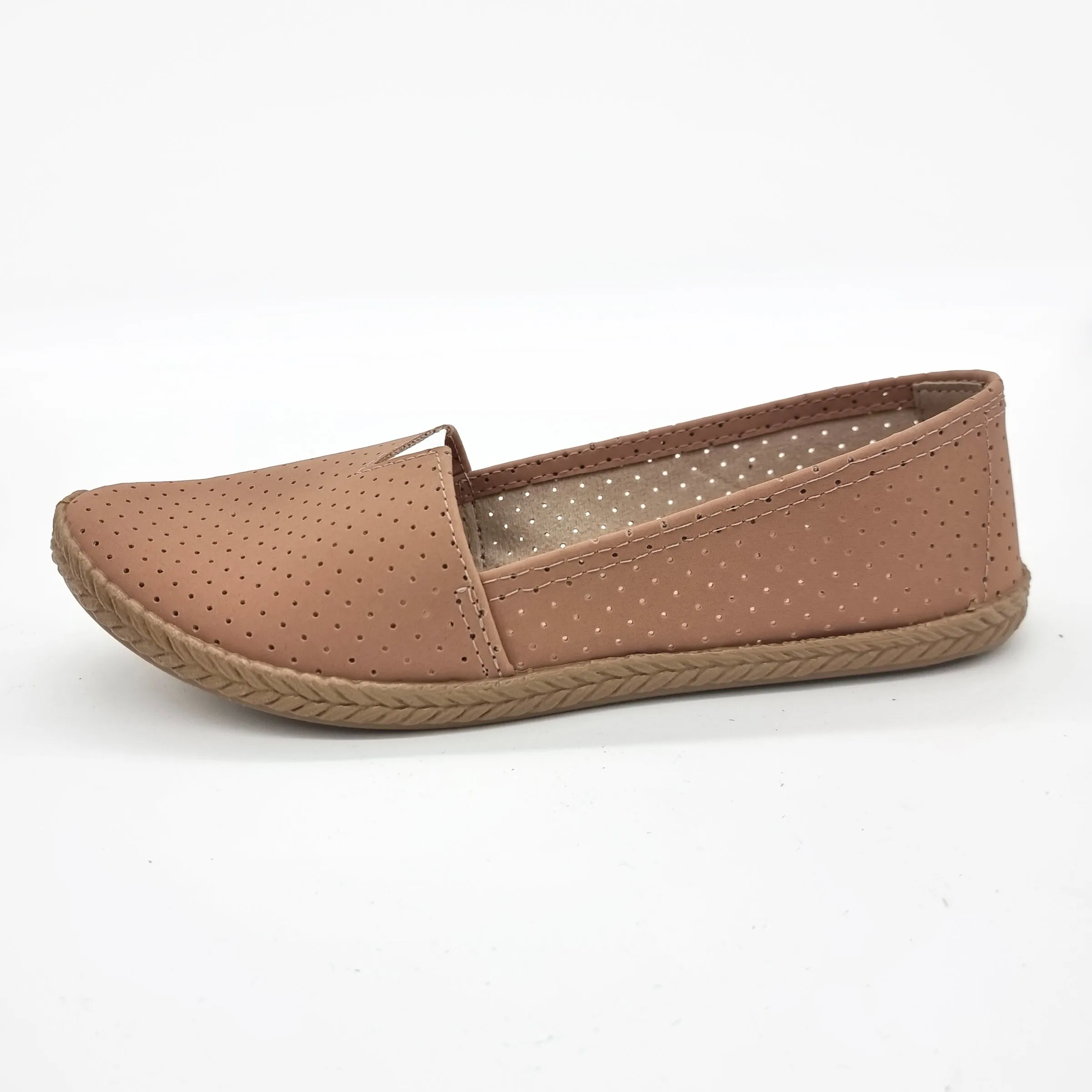 Moleca 5287-200 Slip-on Flat in Nude