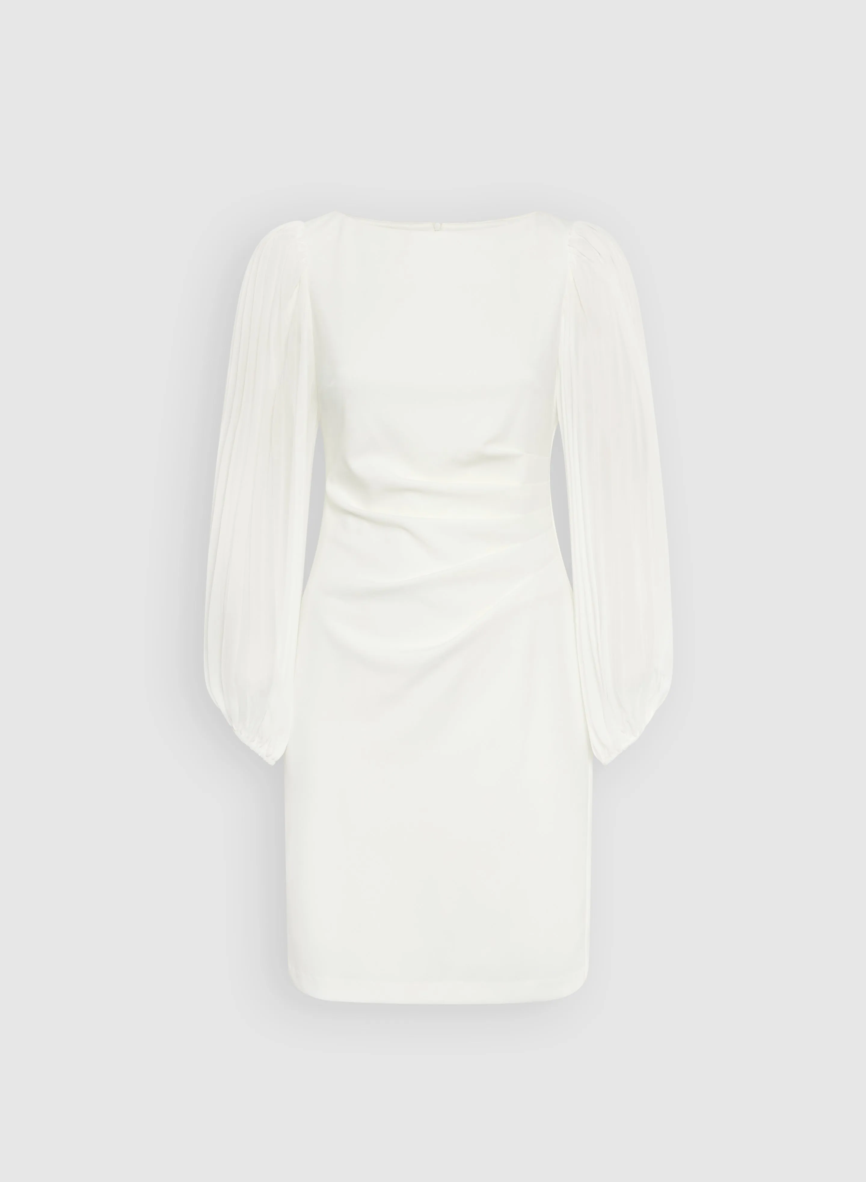 Pleated Sleeves Dress