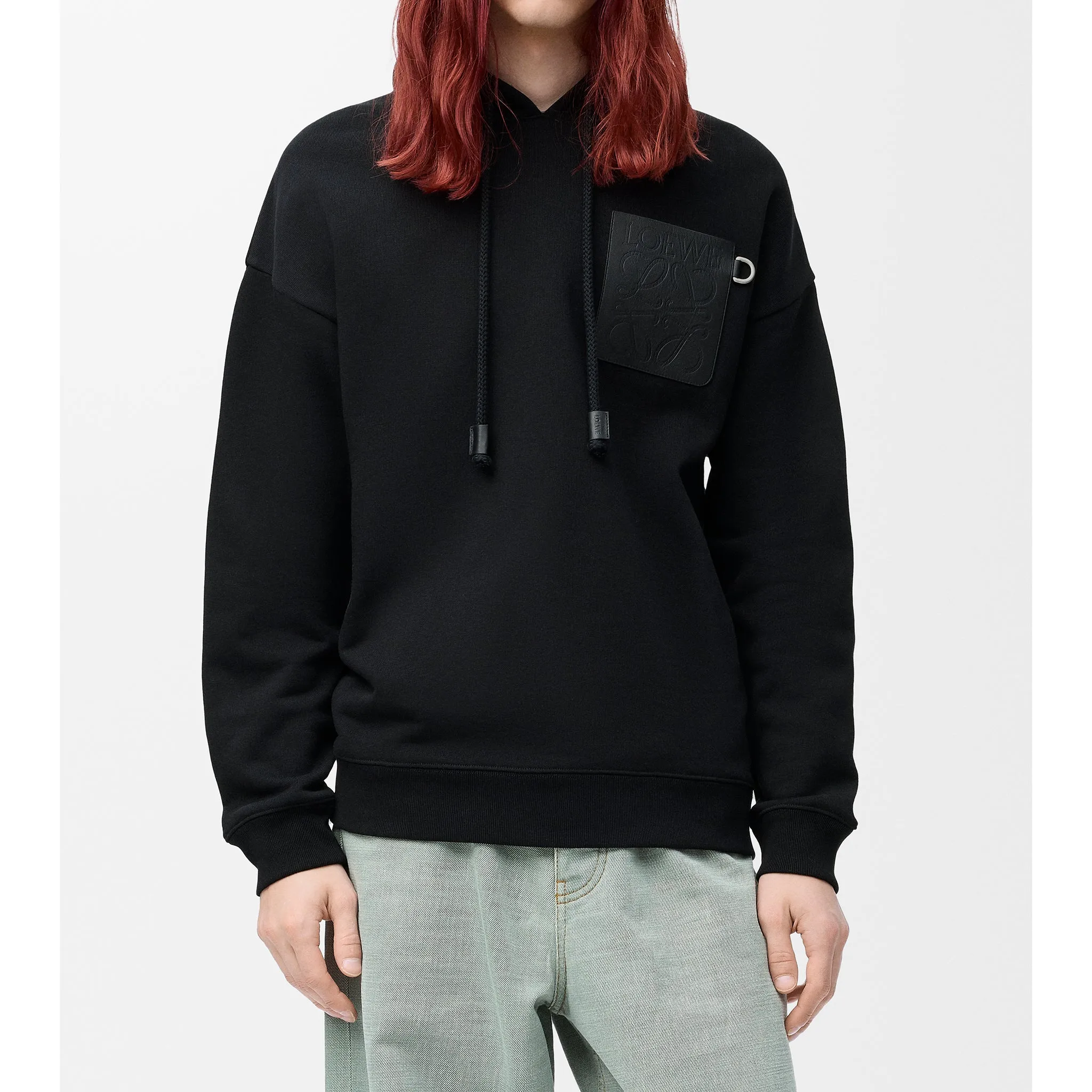 RELAXED FIT HOODIE / BLACK