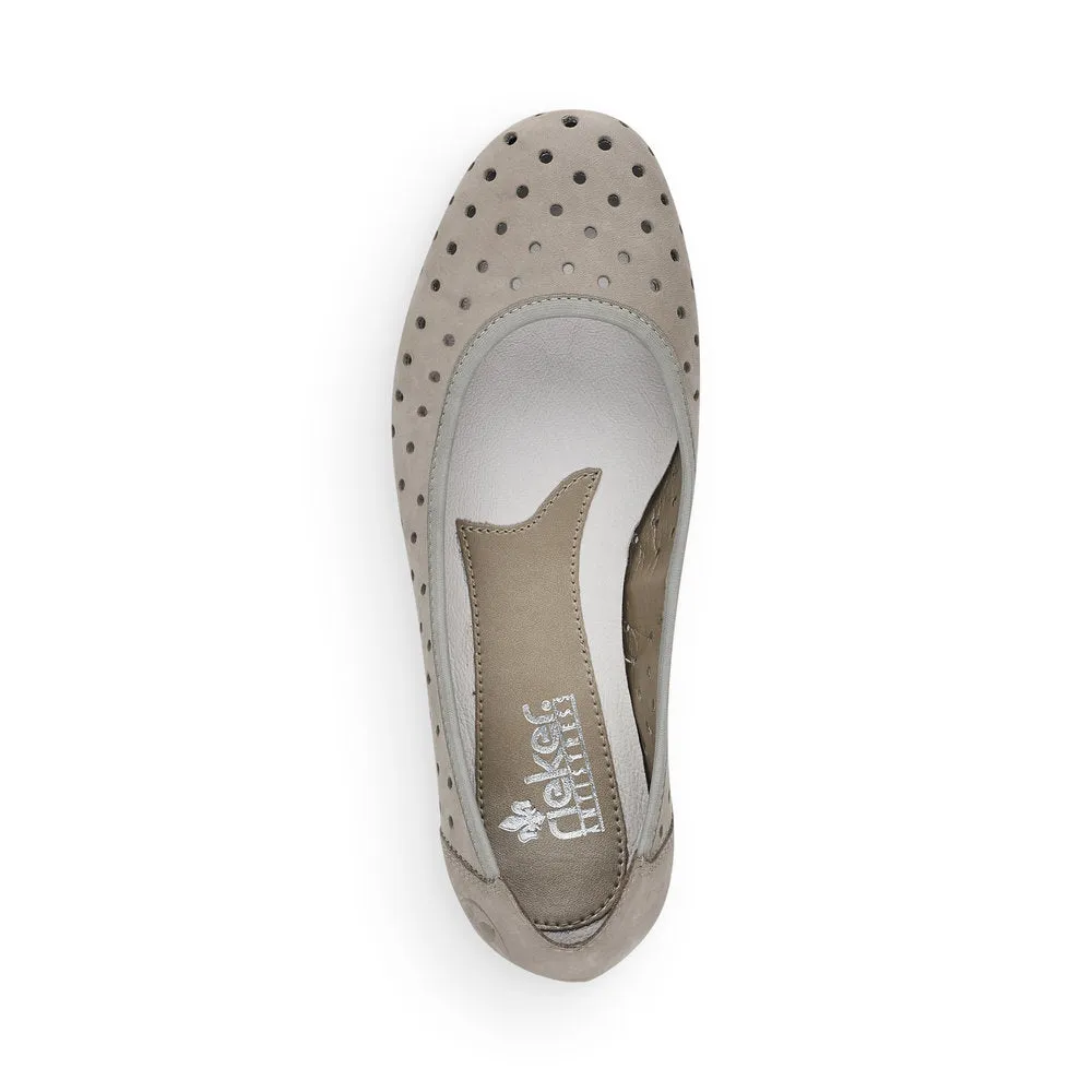 Rieker Ladies Perforated Flexible Pump