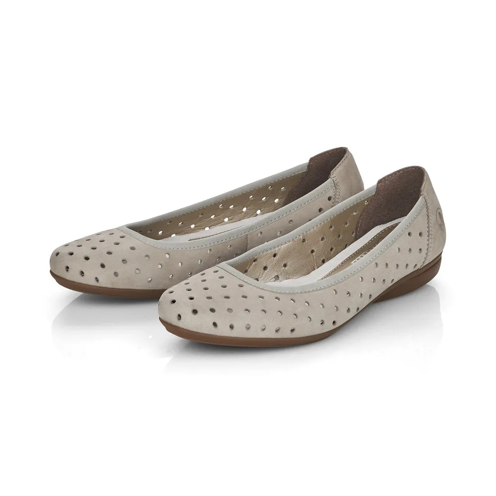 Rieker Ladies Perforated Flexible Pump