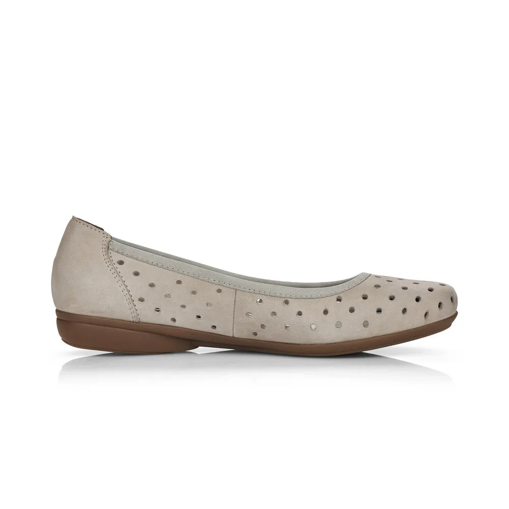 Rieker Ladies Perforated Flexible Pump