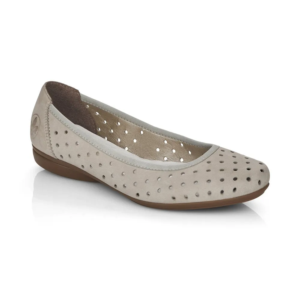 Rieker Ladies Perforated Flexible Pump