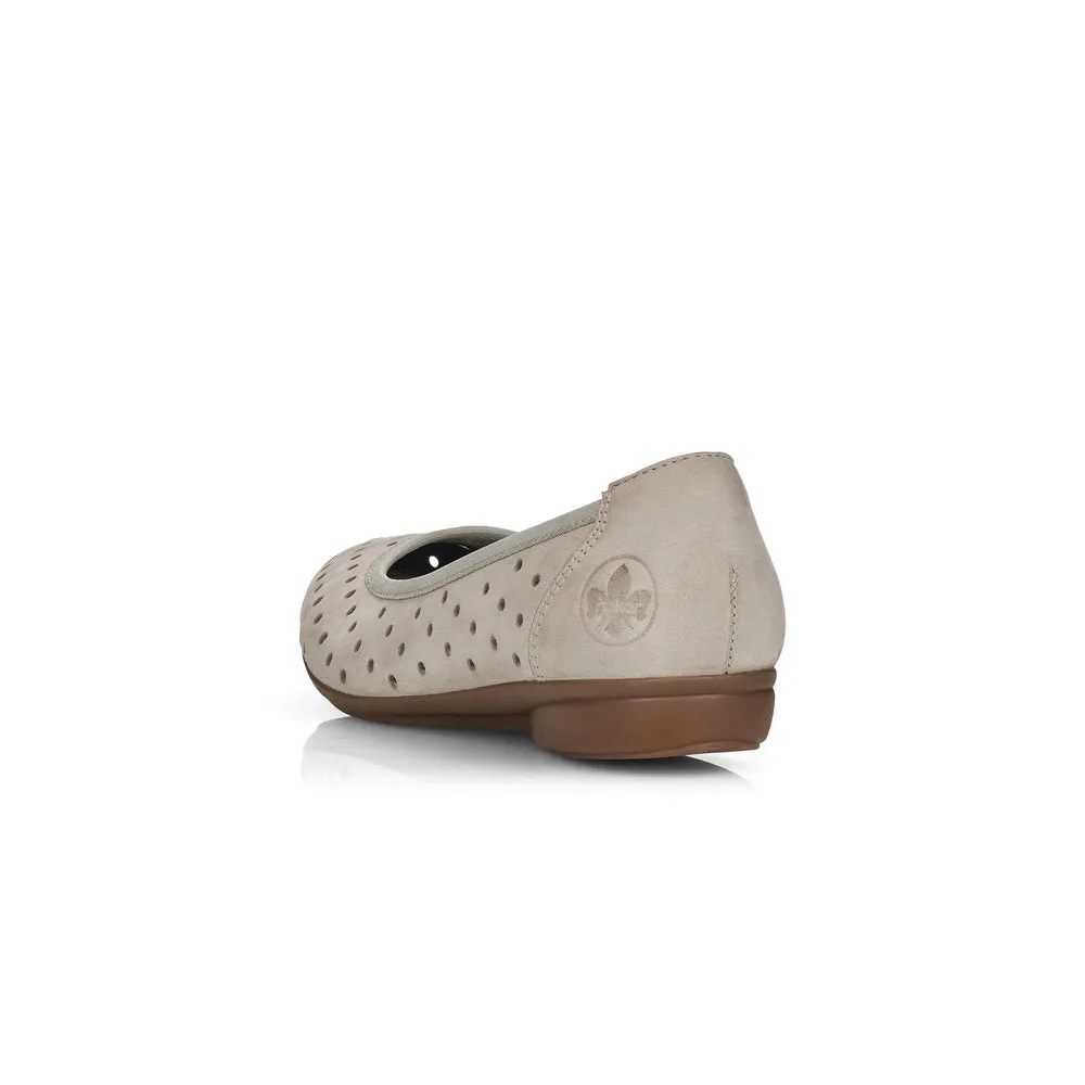 Rieker Ladies Perforated Flexible Pump