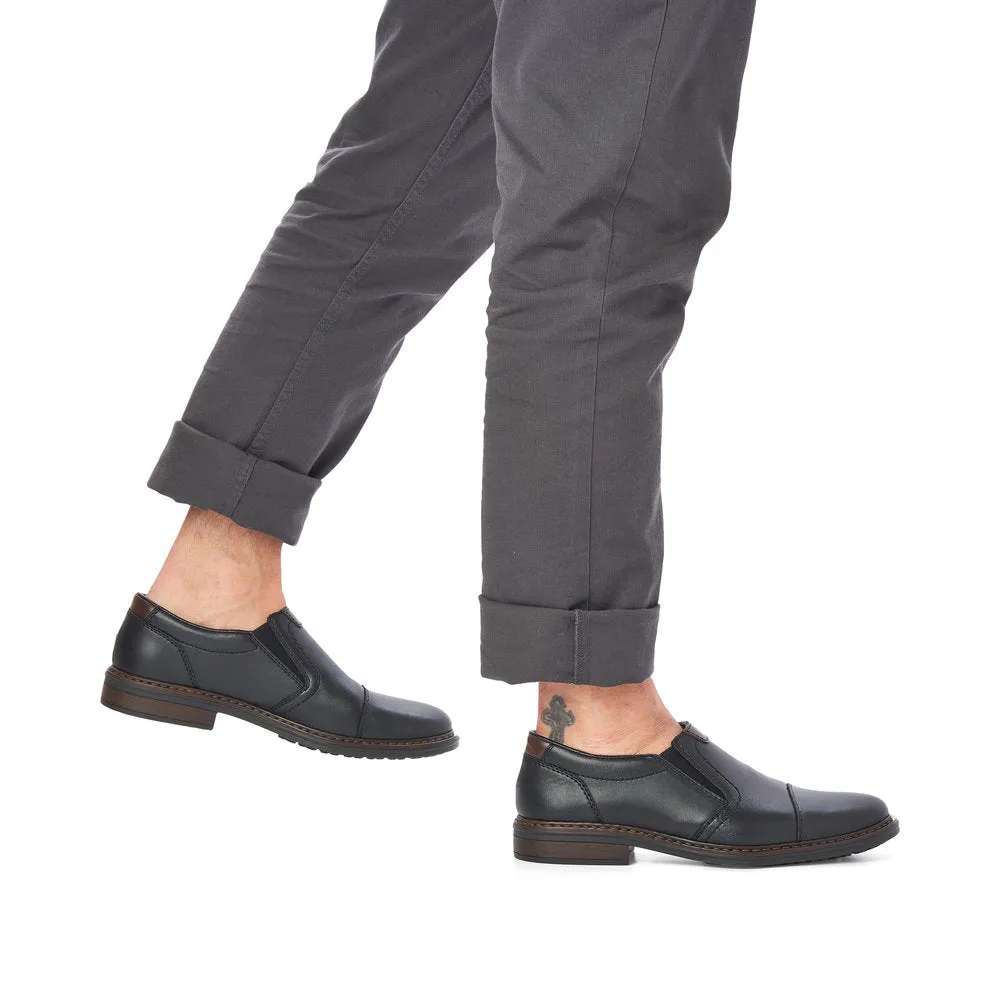 Rieker Mens Slip On shoe Black