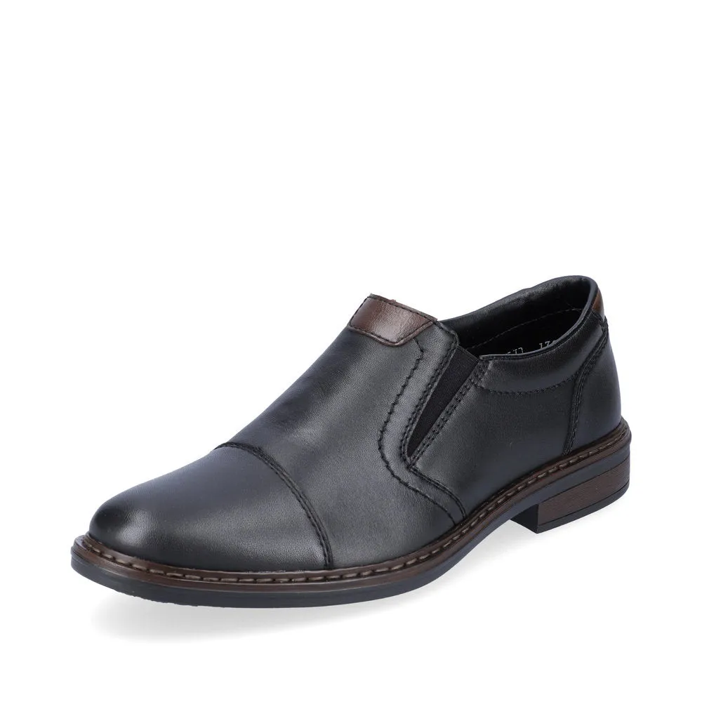 Rieker Mens Slip On shoe Black