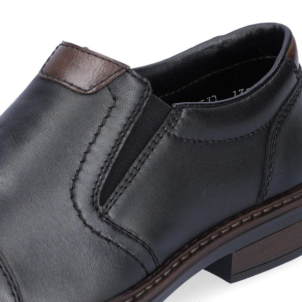 Rieker Mens Slip On shoe Black