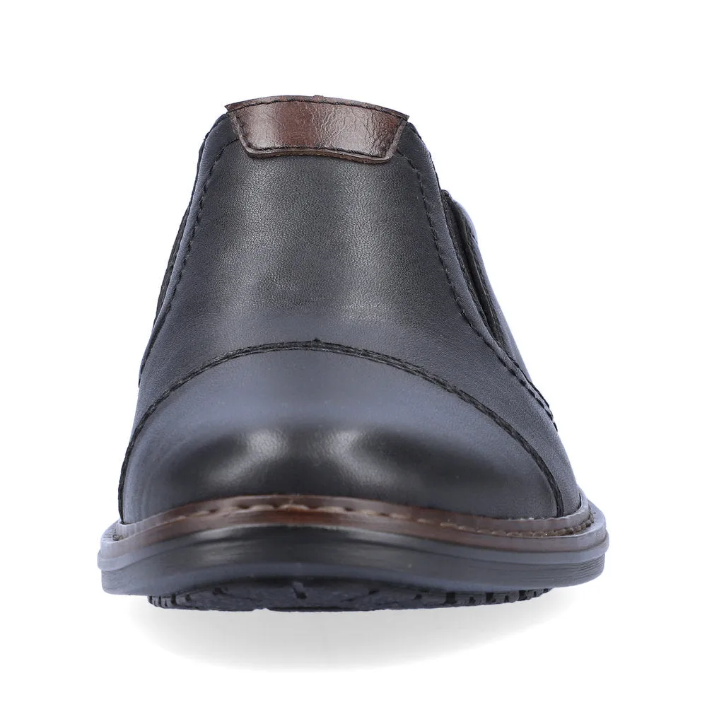 Rieker Mens Slip On shoe Black