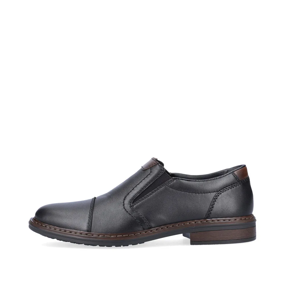 Rieker Mens Slip On shoe Black