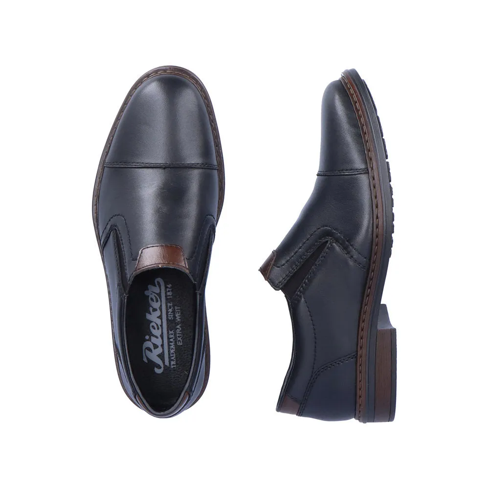 Rieker Mens Slip On shoe Black