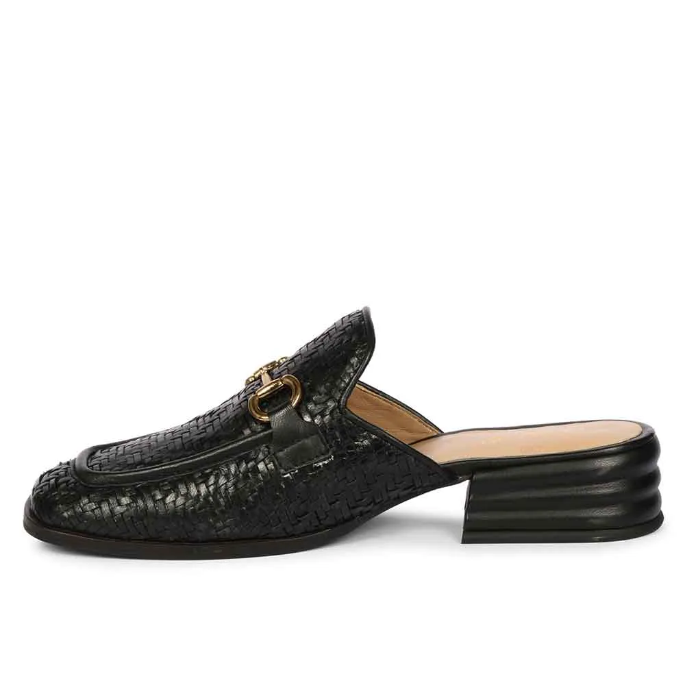 Saint Izaan Black Leather Handcrafted Moccasins