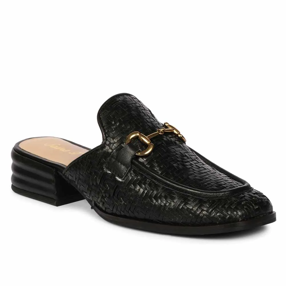 Saint Izaan Black Leather Handcrafted Moccasins