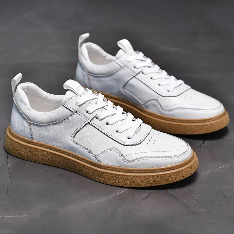 STARBURST GENUINE LEATHER SNEAKERS