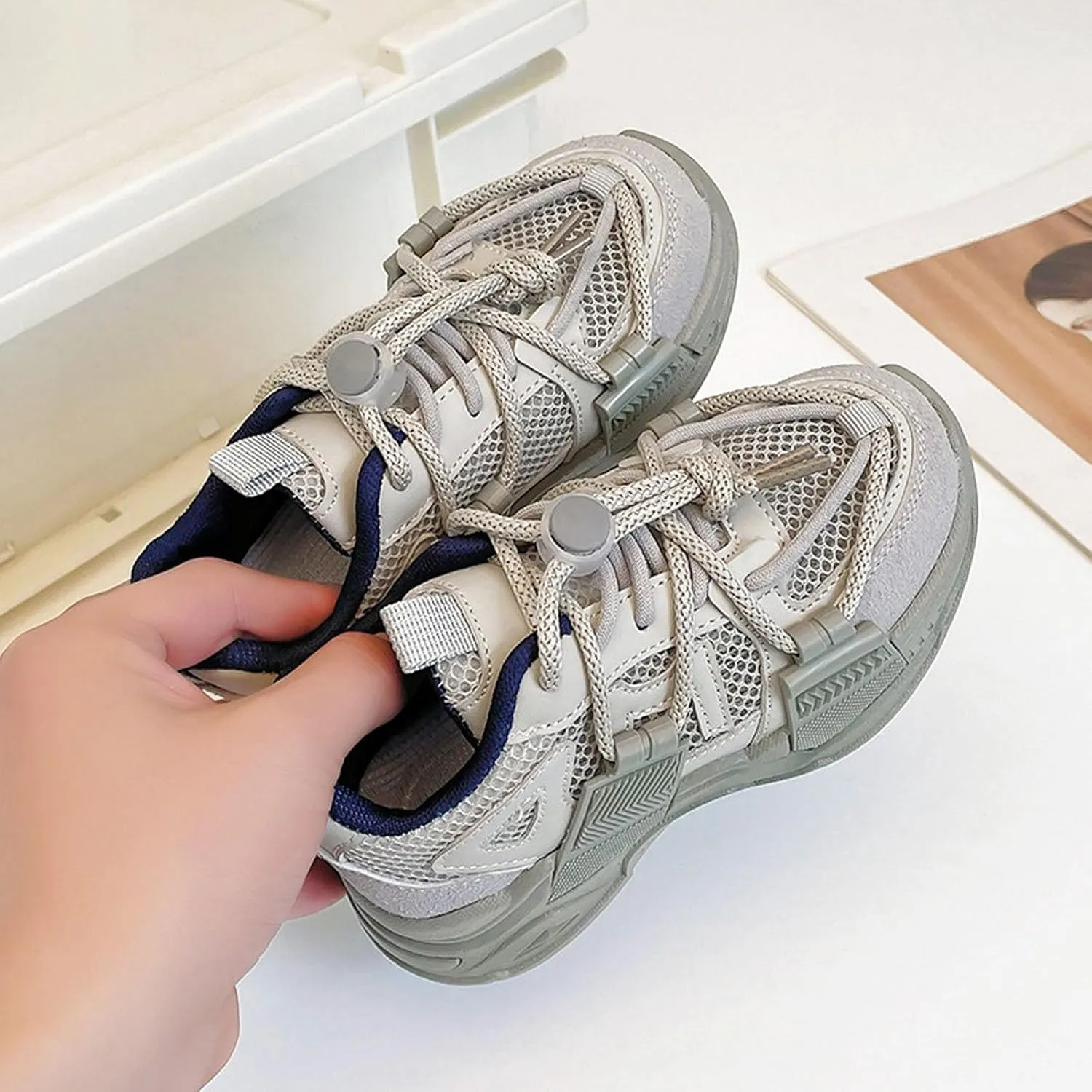 Toddler Boys Girls Sneakers Kids Lightweight Tennis Shoes Breathable Running Sport Athletic Sneakers Walking Shoes