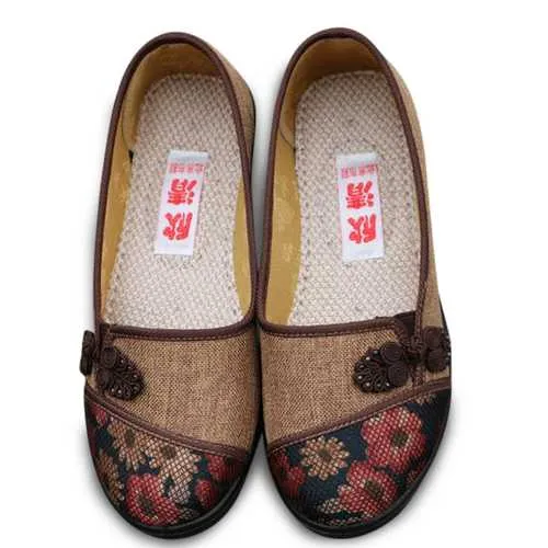 Women Leisure Chic Shoes Breathable Slip-on Loafers Sweat Absorption Flats