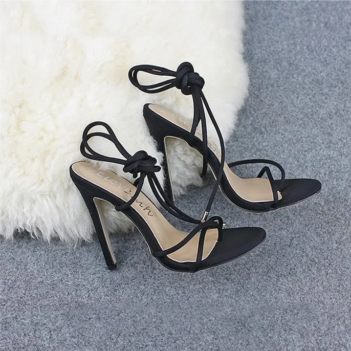 Women's neon flip flop heels stiletto high heel strappy sandals heels