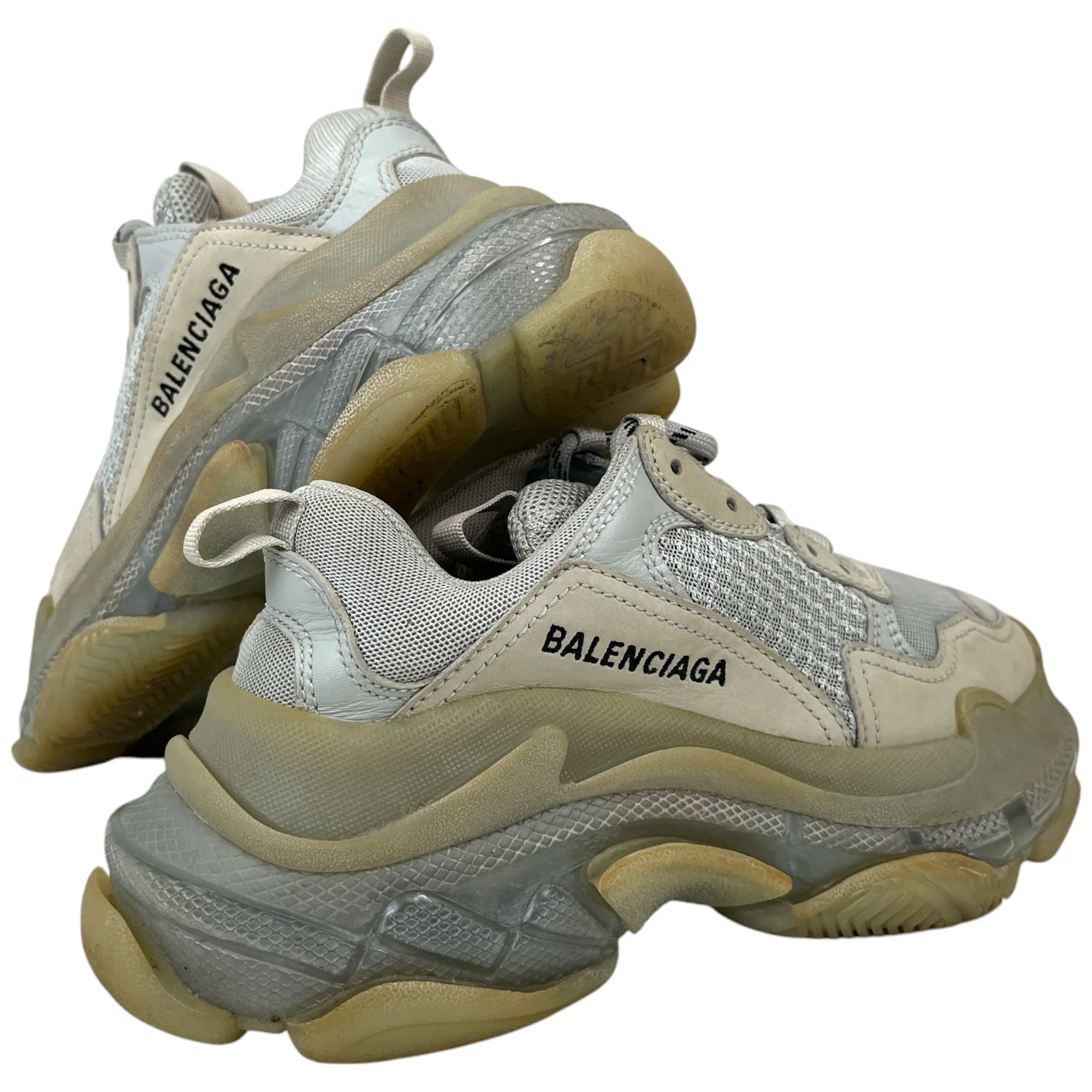 Women's Triple S Low Trainers Grey Size EU 36 / UK 3